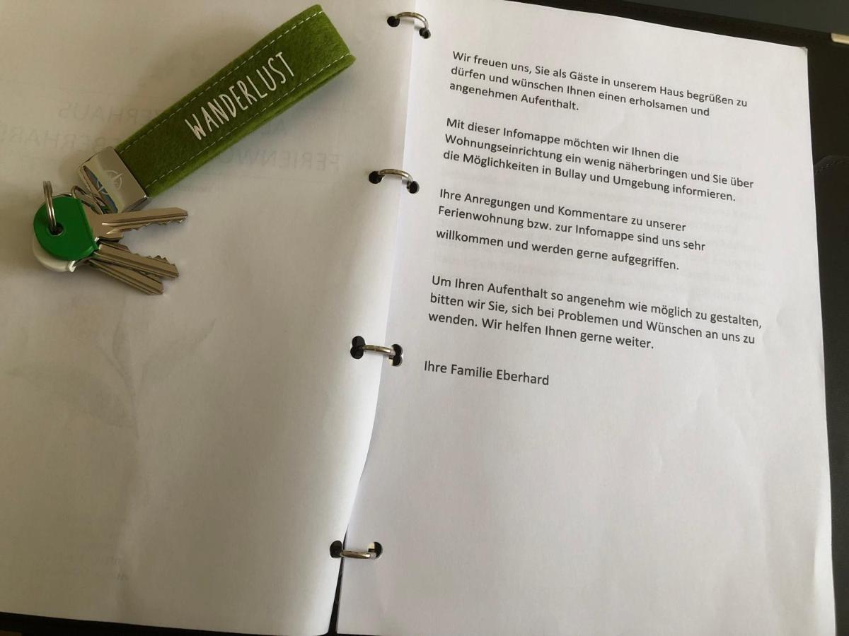 Ferienwohnung Eberhard Altes Winzerhaus Bullay Exteriör bild